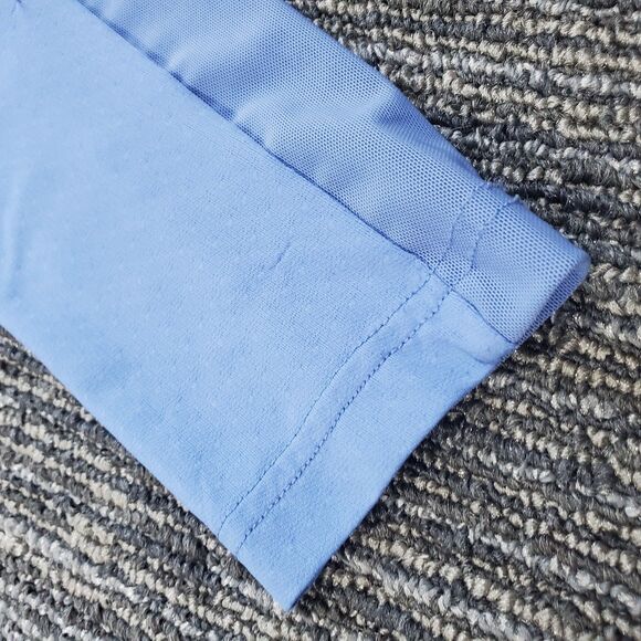 GG Blue Luxe Sport Women's Long Sleeve Blue Golf Tennis Qtr Zip Top Active - Picture 7 of 13